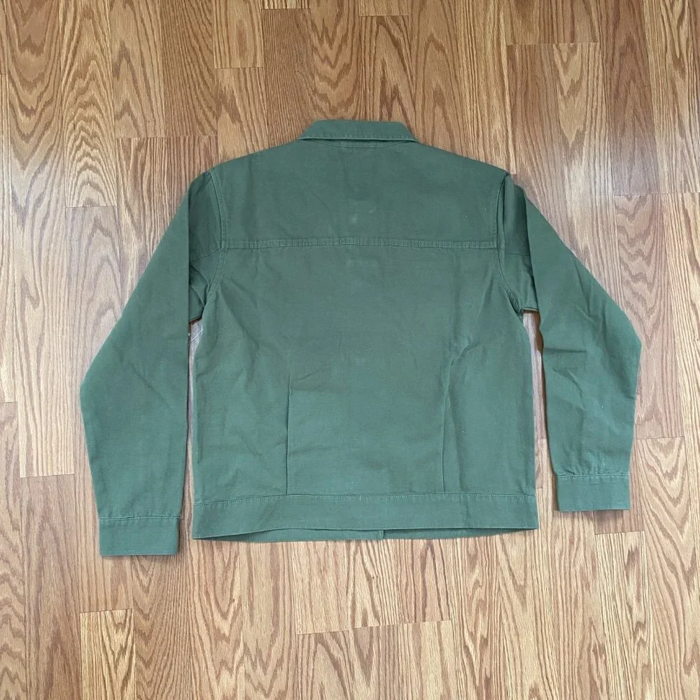 VANS Men's Size VN0A5AR1BOL Quick Response Jacket Army Burnt Olive Green Canvas - Picture 3 of 8